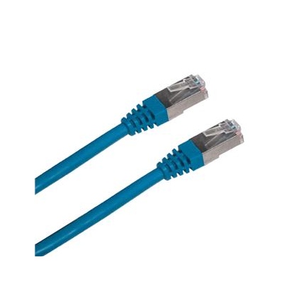 Patch cord FTP cat5e 0,5M modrý