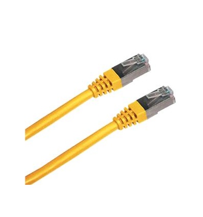 Patch cord FTP cat5e 0,5M žlutý