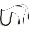 Jabra QD-2x3,5mm, 0,5-2m, coiled