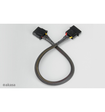 AKASA - 4-pin molex - 30 cm prodlužovací kabel