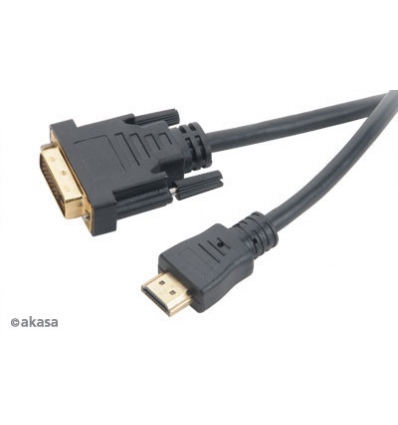 AKASA - DVI-D na HDMI kabel - 2 m