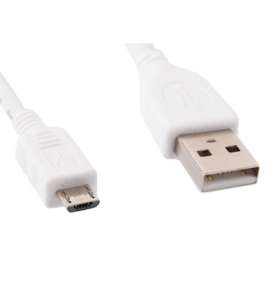 GEMBIRD kabel microUSB - USB, 1m, bílý