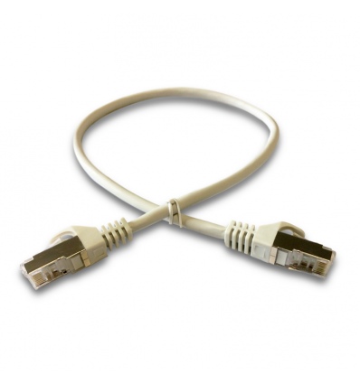 DATACOM Patch cord S/FTP CAT6A 0,5m šedý