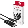 AXAGON RVC-DPC, USB-C - DisplayPort redukce / kabel 1.8m, 4K/60Hz