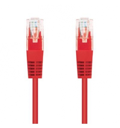 Kabel C-TECH patchcord Cat5e, UTP, červený, 5m