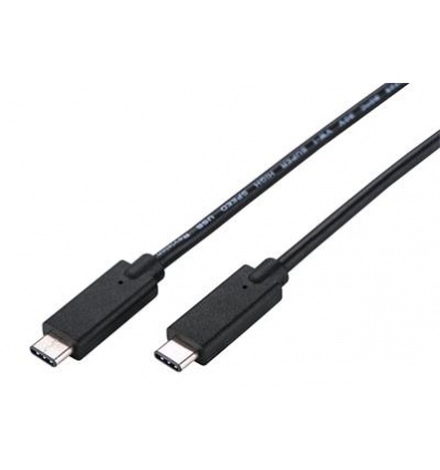 Kabel C-TECH USB 3.2, Type-C (CM/CM), PD 100W, 20Gbps, 2m, černý