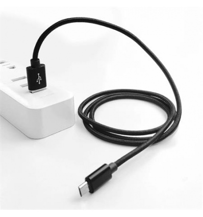 Crono kabel USB 2.0 - USB-C 1m, černý, standart