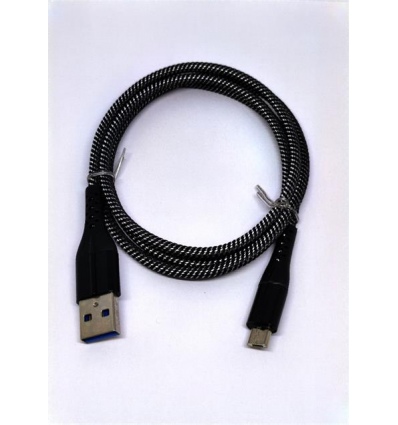 Crono kabel USB 2.0 - microUSB 1m, carbon premium