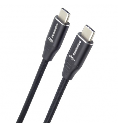 PremiumCord Kabel USB-C M/M, 240W 480 MBps, 0,5m