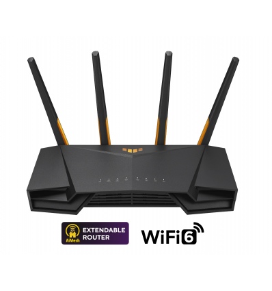 TUF-AX3000 V2 (AX3000) Wifi 6 Extendable Gaming router, 2,5G port, 4G/5G Router replacement, AiMesh