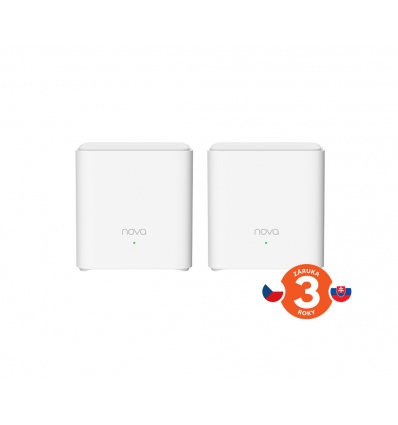 Tenda Nova EX3 (2-pack) WiFi6 AX1500 Mesh Gigabit system, 4xGLAN/GWAN, WPA3, VPN, SMART CZ aplikace