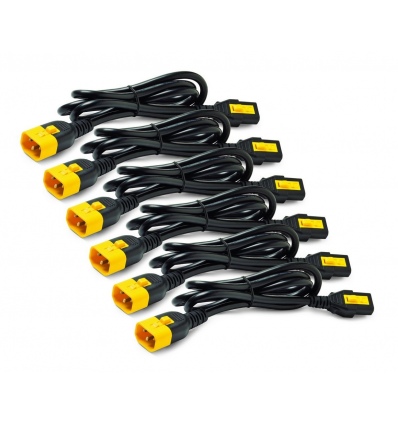 Power Cord Kit (6 ea), Locking, C13 to C14, 1.8m