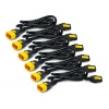 Power Cord Kit (6 ea), Locking, C13 to C14, 1.8m