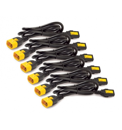 Power Cord Kit (6 ea), Locking, C13 to C14, 1.2m