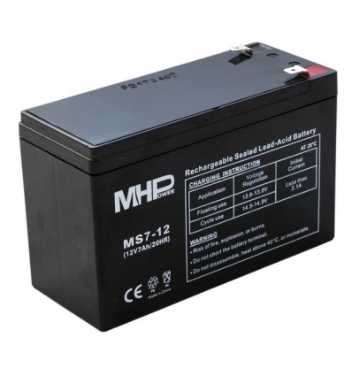 Pb akumulátor MHPower VRLA AGM 12V/7Ah (MS7-12)