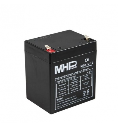 Pb akumulátor MHPower VRLA AGM 12V/4,5Ah (MS4.5-12