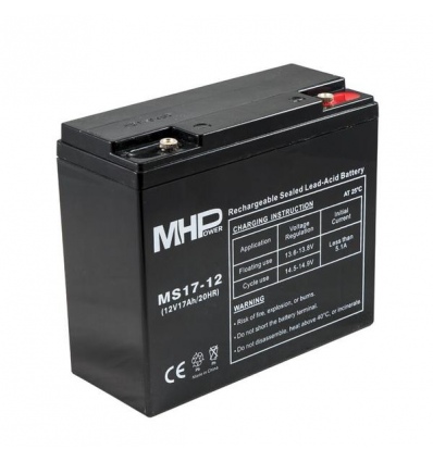 Pb akumulátor MHPower VRLA AGM 12V/17Ah (MS17-12)