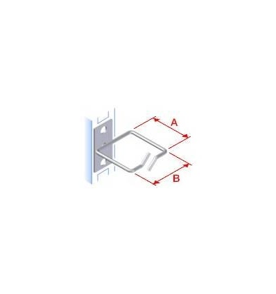 Vyvazovací háček 40x40 D1 kov levý fix,čelní gate