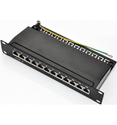 Patch panel 10" STP cat.6 12portů