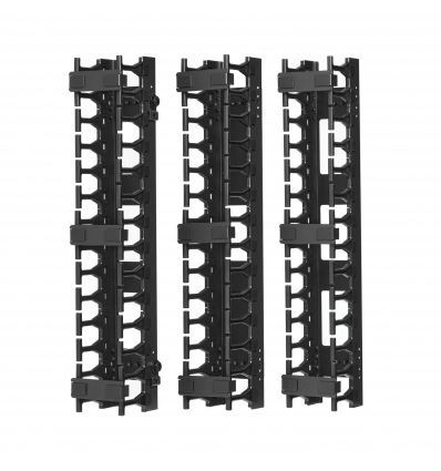 Tripplite Káblový manažér vert. SmartRack 3" (7.62cm), káblový kanál s výrezmi pre káble