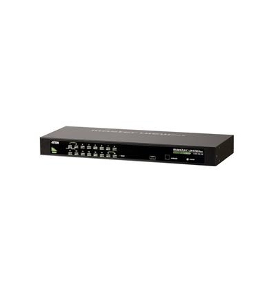 ATEN 16port KVM, PS/2+USB, OSD, rack 19",