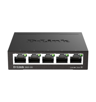 D-Link DGS-105 kovový 5-port 10/100/1000 Switch