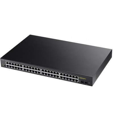 Zyxel GS1900-48HP v2, 48-port GbE L2 Smart Switch, 170 Watt rackmount