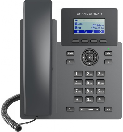 Grandstream GRP2601P SIP telefon, 2,21" LCD displej, 2 SIP účty, 100Mbit port, PoE