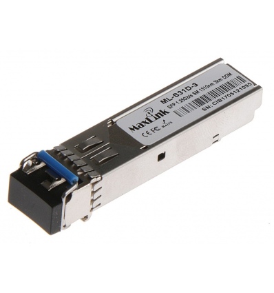 MaxLink 1.25G SFP optický modul, SM, 1310nm, 3km, 2x LC konektor, DDM