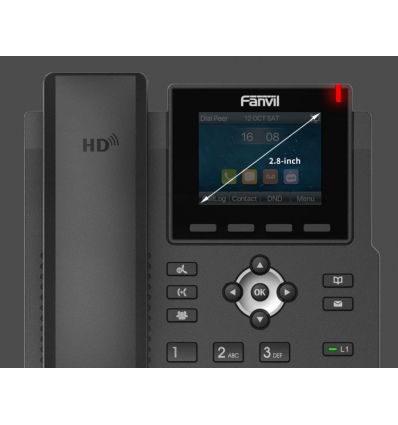 Fanvil X3SG SIP telefon, 2,8"bar.disp., 4SIP, dual Gbit, PoE