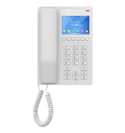 Grandstream GHP630W SIP WiFi hotelový telefon s displejem, bílý