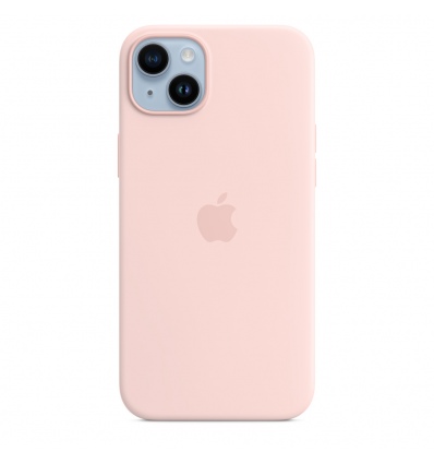 iPhone 14+ Silicone Case with MS - Chalk Pink