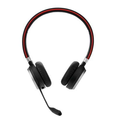 Jabra Evolve 65 SE/Stereo/BT/Bezdrát/MS/Černá-červená