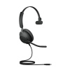 Jabra Evolve2 40 SE/Mono/USB-C/Drát/MS/Černá