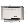 LCD PANEL 15,6" FHD 1920x1080 30PIN MATNÝ IPS / BEZ ÚCHYTŮ