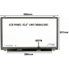 LCD PANEL 15,6" UHD 3840x2160 40PIN MATNÝ IPS / ÚCHYTY NAHOŘE A DOLE