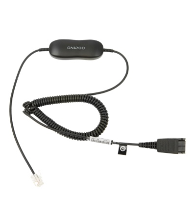 Jabra Smart Cord, QD-RJ9/10, 0,7-2m, coiled