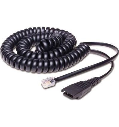 Jabra QD-RJ10, 0,5-2m, coiled