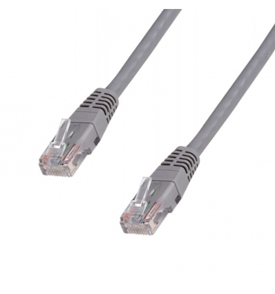 DATACOM Patch cord UTP CAT6 0,25m šedý