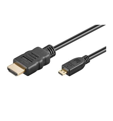 PremiumCord Kabel HDMI A - HDMI micro D, 5m