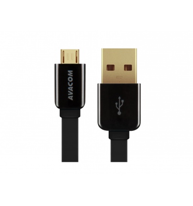 Kabel AVACOM MIC-120K USB - Micro USB, 120cm, černá