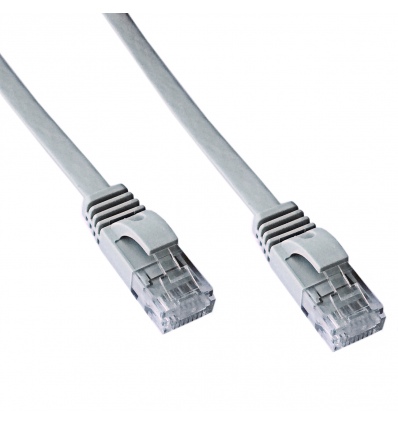 DATACOM Patch cord UTP CAT6 0,5m šedý FLAT plochý