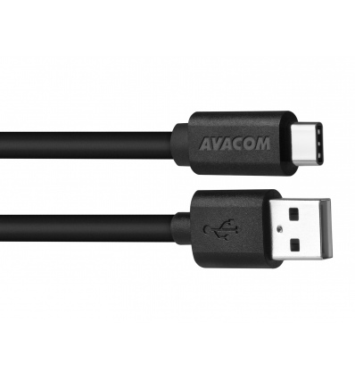 AVACOM datový a nabíjecí kabel USB - USB Type-C, 100cm, černá