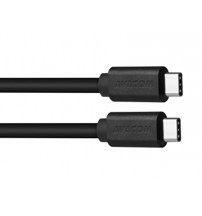 AVACOM datový a nabíjecí kabel USB Type-C - USB Type-C, 100cm, černá