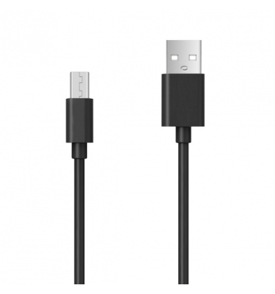 Aligator Datový kabel s prodlouženým microUSB konektorem, 2A, černý