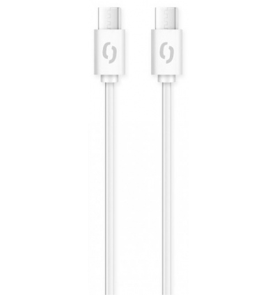 ALIGATOR Datový kabel POWER 3A, USB-C/USB-C, bílý