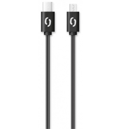 ALIGATOR Datový kabel POWER 3A, USB-C/microUSB černý