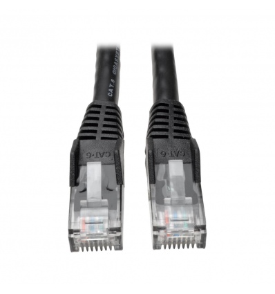 Tripplite Ethernetový kabel Cat6 Gigabit Snagless Molded (UTP) (RJ45 Samec/Samec), černá, 3.05m