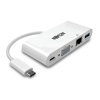 Tripplite Mini dokovací stanice USB-C / VGA, USB-A, Gbe, nabíjení, bílá