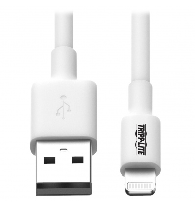 Kabel USB-A 2.0 / Lightning Synchronizace/Nabíjení, MFi Certified, Samec/Samec, bílá, 1.83m